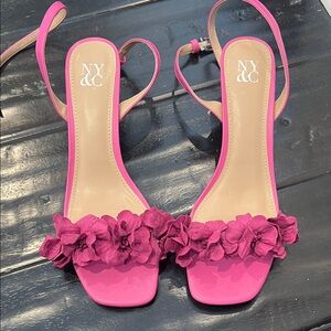 New York & Company Fuchsia Floral Heels